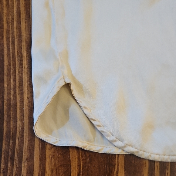 Peserico Italian Silk Blend Top Womens Sz XL Butter Yellow Blouse, Quiet Luxury - Picture 9 of 10